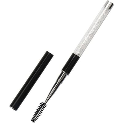 Wimperborstel met strass handvat Herbruikbare wimperborstels Mascara applicator Wimperverlenging Make-up tool Wimpers zwart