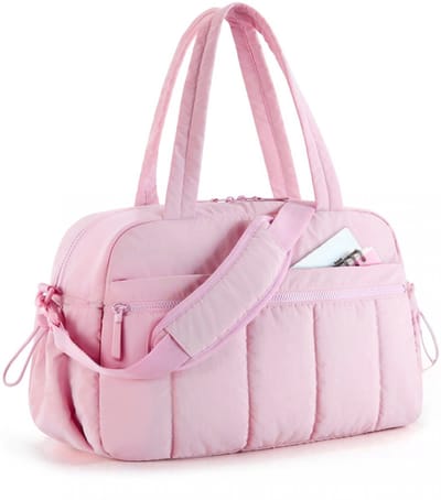 Sporttas - Reistas - weekendtas - Handbagage 40x30x20 - Weekendtas dames - Met waterdicht vak - Weekendtas dames - handbagage vliegtuig - Roze