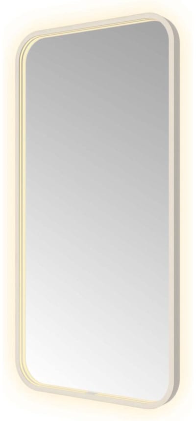Hotbath &More SSQ510 Soft Square spiegel 50x100cm met verlichting, spiegelverwarming, kleurwissel, dimbaar en afstandsbediening RVS316