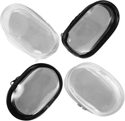 Poppentassen Set - Poppenopslag Koffers - Draagbare Poppen Display - Transparant PVC Materiaal - 10 cm Grootte - Diverse Kleuren