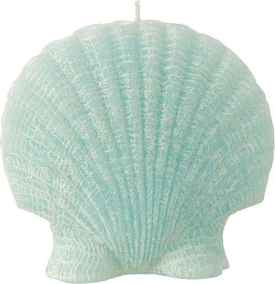 J-Line kaars Schelp - azuur - large - 8U