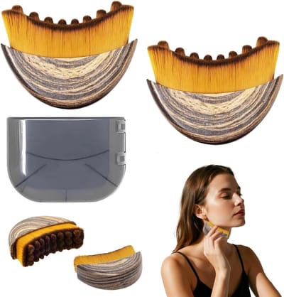 Lymfatische drainage massage set met 2 gezichtsborstels en opbergdoos voor een stralende huid en betere doorbloeding
