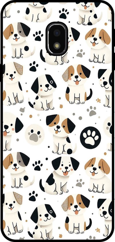 Smartphonica Telefoonhoesje Geschikt voor Samsung Galaxy J3 2017 met honden opdruk - TPU backcover case dog design geschikt voor Samsung Galaxy J3 2017