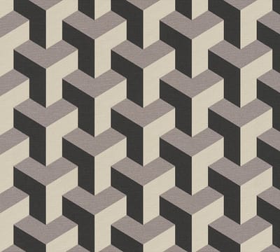 RETRO BEHANG | Geografisch - Beige Zwart - Living Walls Daniel Hechter 7