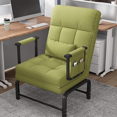 Opvouwbare Loungestoel - Draagbare Stoel - Ontspannen Buiten - Verstelbare Rugleuning - 65 x 75 cm - Groen