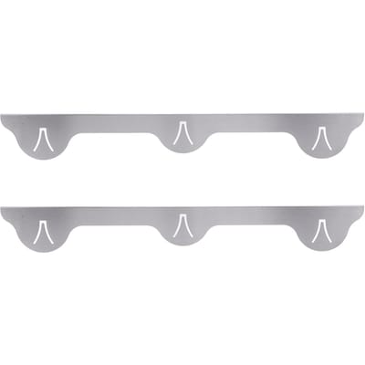 2 stuks Kookplaat Spleetdeksel Roestvrij Staal Vuller Aanrechtbeschermer 59,5cm Zilver Keukenaccessoires