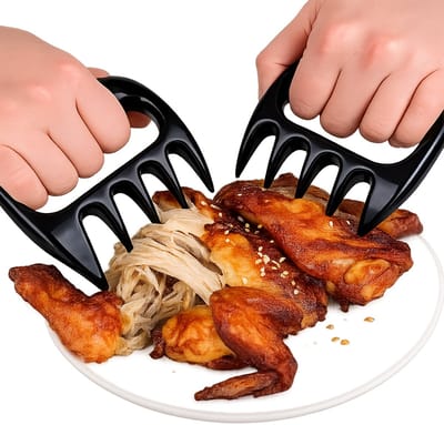 Set Van 2 Vleesklauwen | Vleesscheiders | Beerclauw I Meat Claws I Hittebestendig I BBQ Gereedschap