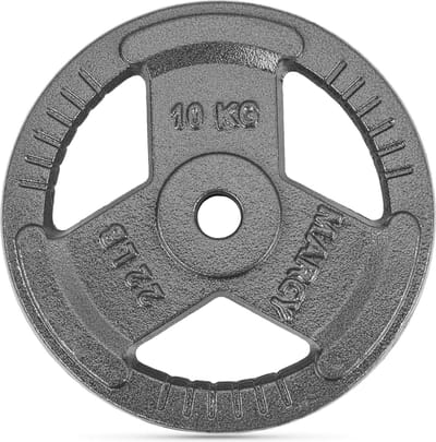 Gymtek® Halterschijf - 10 kg gewichten, ?30 mm - Halterschijven, Krachttraining, Home Gym, Fitness
