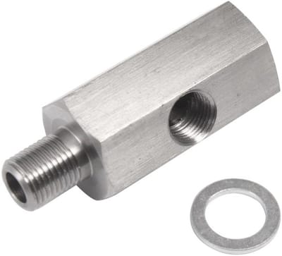 Dailygoods - Oliedruksensor-adapter - 1/8 binnendraad - Roestvrij