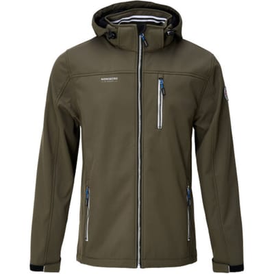 NORDBERG - njord softshell - Softshell jack heren - Donkergroen