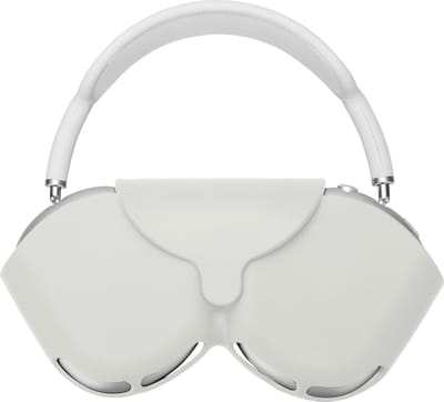 kwmobile cover voor over-ear koptelefoon - geschikt voor Apple AirPods Max / AirPods Max 2 - Van flexibel silicone - In wit