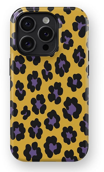DripCase Luipaard Hoesje geschikt voor iPhone 14 Pro | Backcover met Mag | Hoesje met Dierenprint geschikt voor iPhone 14 Pro Wild Electric