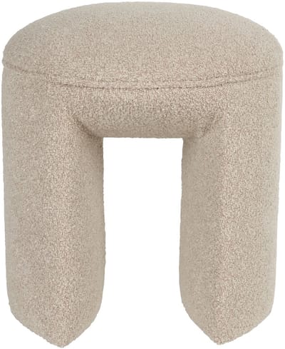 Housecraft Living Noxx Kruk/ Poef Teddy stof Beige