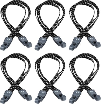 Bagagespanners Set - Elastische Spanners - Bagage Vervoeren - Verstelbaar 3-in-1 Ontwerp - 45 65 73 cm - Zwart