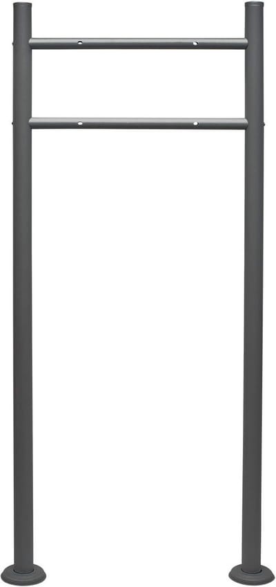 Brievenbus Standaard - Brievenbus Paal - Brievenbus Plaatsen - Universele Montage - 120 cm - Antraciet