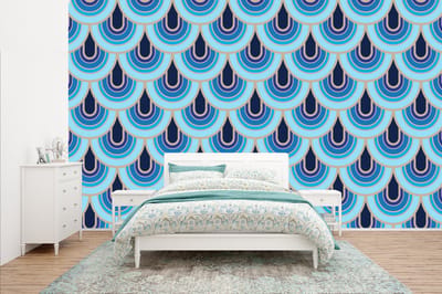 Behang - Fotobehang Retro - Patronen - Art Nouveau - Breedte 400 cm x hoogte 240 cm