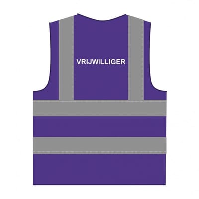 Vrijwilliger hesje RWS paars