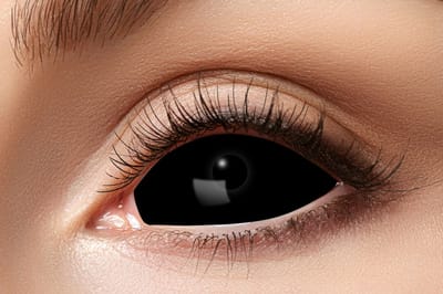 Sclera volledig Zwarte lenzen - Halloween lenzen - Halloween Partylenzen