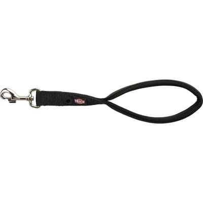 Trixie Premium short leash M-XL: 37 cm/25 mm Zwart
