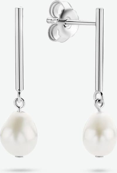 YO&NO - Oorbellen - Zilver - Oorhangers - Parel - 6.5mm - 25mm - Sieraden vrouw - Zilver 925