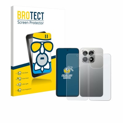 BROTECT - Screenprotector voor Xiaomi 15T (Voor+Achter) - Folie Beschermfolie Beschermglas matte