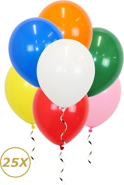 Gekleurde Helium Ballonnen Verjaardag Versiering Feest Versiering Ballon Gekleurd Verjaardag Decoratie - 25 Stuks