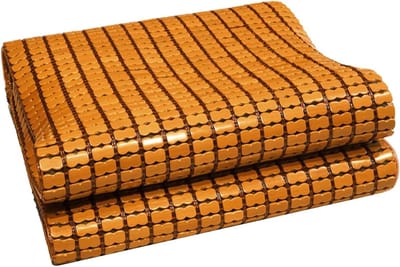 Bamboe Zomerslaapmat - Koelmat Zomer - Verkoeling Zomer - Natuurlijk Bamboe Materiaal - 70x150cm - Geel