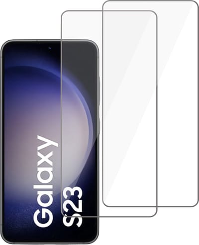 2x Geschikt voor Samsung S23 Screenprotector - Geschikt voor Samsung S23 Beschermglas Screen Protector 9H Glas