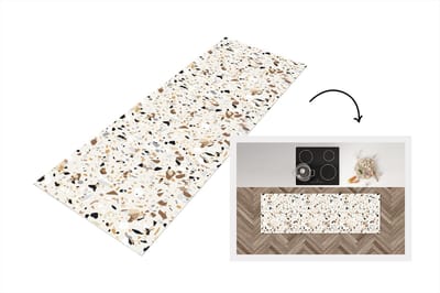 Keukenloper - Loper keuken - Terrazzo - Patronen - Design - 150x50 cm - Keukenloper vinyl