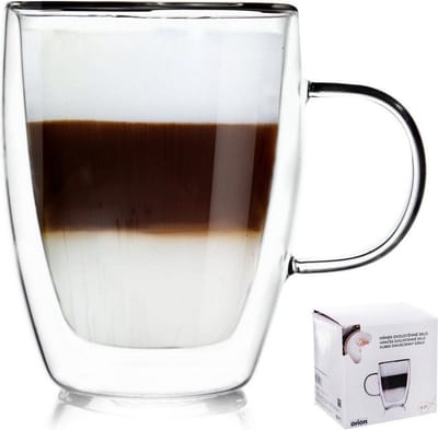 Thermisch Glas met Dubbele Wand voor Koffie Latte DOUBLE 300 ml - Koffieglazen - Theeglazen - Glazen - Dubbelwandig