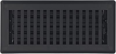 Stalen Vloerrooster 10x30 cm Zwart - Duurzaam Ventilatie Detail voor Elke Vloer