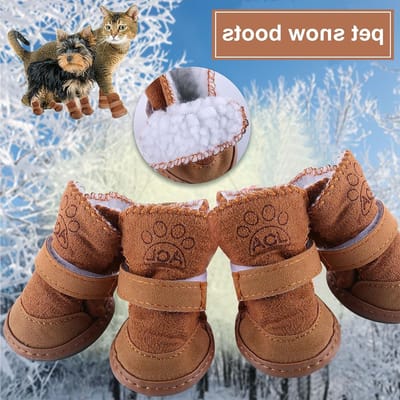 Buitenschoenen voor Honden - Waterdichte Puppy Boots voor Winterse Bescherming van Pootjes, Antislip en Warm