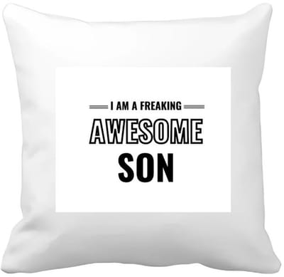 Akyol - i am a freaking awesome son Kussen hoes - Zoon - de meest geweldigste zoon - verjaardagscadeau - verjaardag - cadeau - cadeautje voor zoon - zoon artikelen - kado - geschenk - gift - 40 bij 40 cm