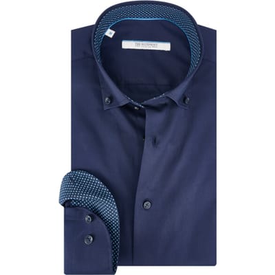 The BLUEPRINT Premium Business Overhemd Donkerblauw Heren