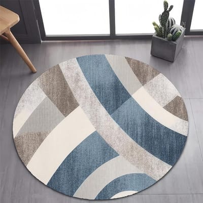 26 Stijl Nieuw Boheems Abstracte Moderne Kunst Geometrie Kunst Rond Tapijt Vloerkleed voor Slaapkamer Woonkamer Decoratie, Huisdier Decor Vloermat Diameter 80cm