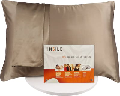 Zijden Kussensloop - Champagne Bronze - 50 x 70 cm - Premium Kwaliteit - inSilk - 100% Zijde - Glad en Soepel - Luxe en Zacht