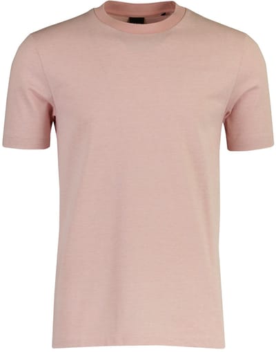 BOSS Black T-shirt roze gemêleerd normale fit