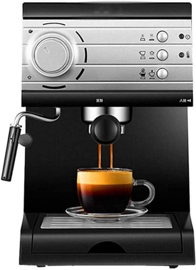 Koffiezetapparaat - Espresso machine - Thuis barista - 20 bar druk - Semi-mini - Zilver