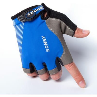 Gants d'extérieur antidérapants en soie glacée d'été, fins, haute élasticité, pour vélo, cyclisme, pêche, fitness, escalade, demi-doigts, pour hommes et femmes XL