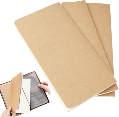 Navulpapier voor planner - Set van 3 notitiepagina's voor 21 x 11 cm planner - Ideaal voor schetsen en reisdagboek