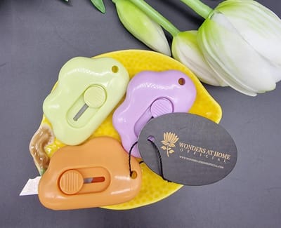 Mini Stanley Mesje - Zakmesje - Dozen Opener - Wolkje - Mini Mes - Stanleymes - Assorti - Sleutelhanger - Uitpakmes