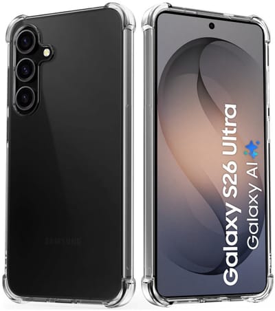 Anti Shock Hoesje Geschikt Voor Samsung Galaxy S26 Ultra - ShockProof Silicone Case - Transparant Back Cover