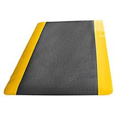 Vloerbedekking dekplaat, pvc-schuim 900 mm Zwart / Geel