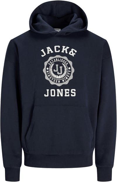 Jack & Jones - Heren Hoodies Victo Sweat Hood - Blauw - Maat M