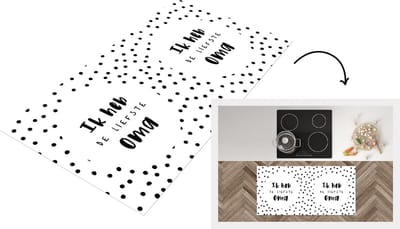 Keukenloper - Loper keuken - 'Ik heb de liefste oma' - Spreuken - Quotes - 120x60 cm - Keukenloper vinyl