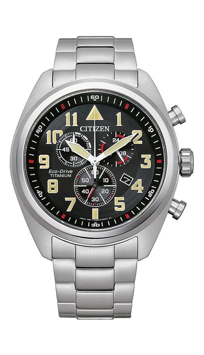 Citizen  AT2480-81E Horloge - Titanium - Zilverkleurig - Ø 43 mm