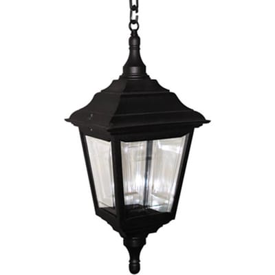 Elstead Lighting LED Buiten Hanglamp Kerry | 1X E27 Max 60W | IP44 | Dimbaar | Black