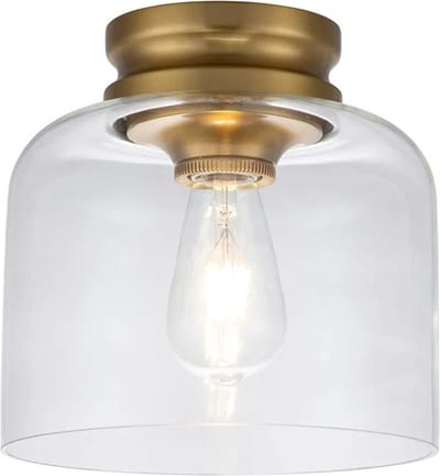Feiss LED Plafondlamp Hounslow | 1X E27 Max 60W | Dimbaar | Burnished Brass