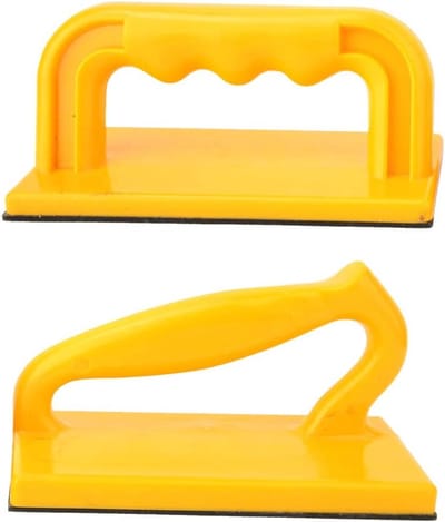 Veiligheidsduwstok - Houtbewerkingsgereedschap - Precisie Zagen - Voor Smalle Werkstukken - 15 x 8 x 10 cm - Geel