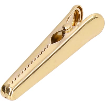 Pince à Sceller 7,9 cm de Long Manche Confortable Conception Robuste Conception à Dents Internes Outils de Cuisine pour Papier de Bureau Photos Gold beige